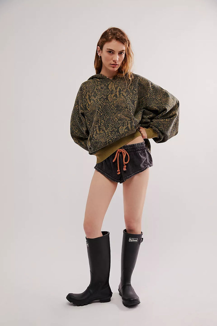 Free People We The Free It's A Vibe Print Hoodie Top