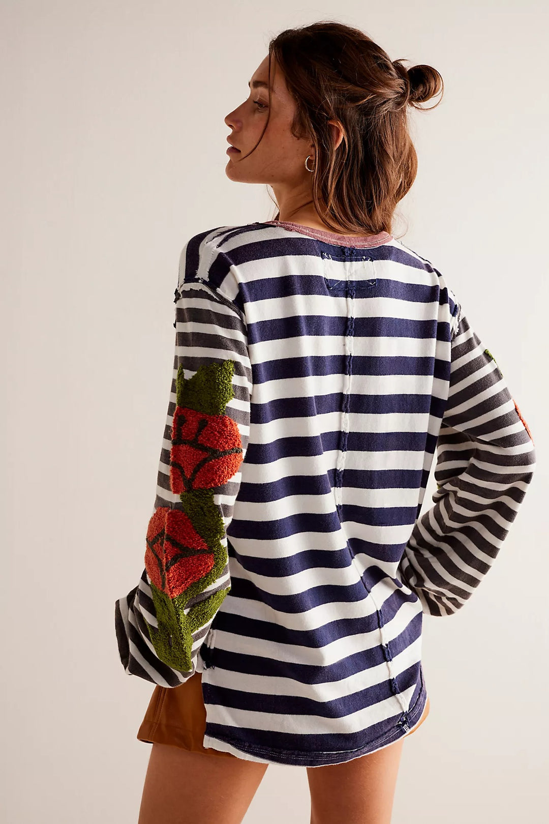 Free People We The Free Rose Stem Tee Tunic Top