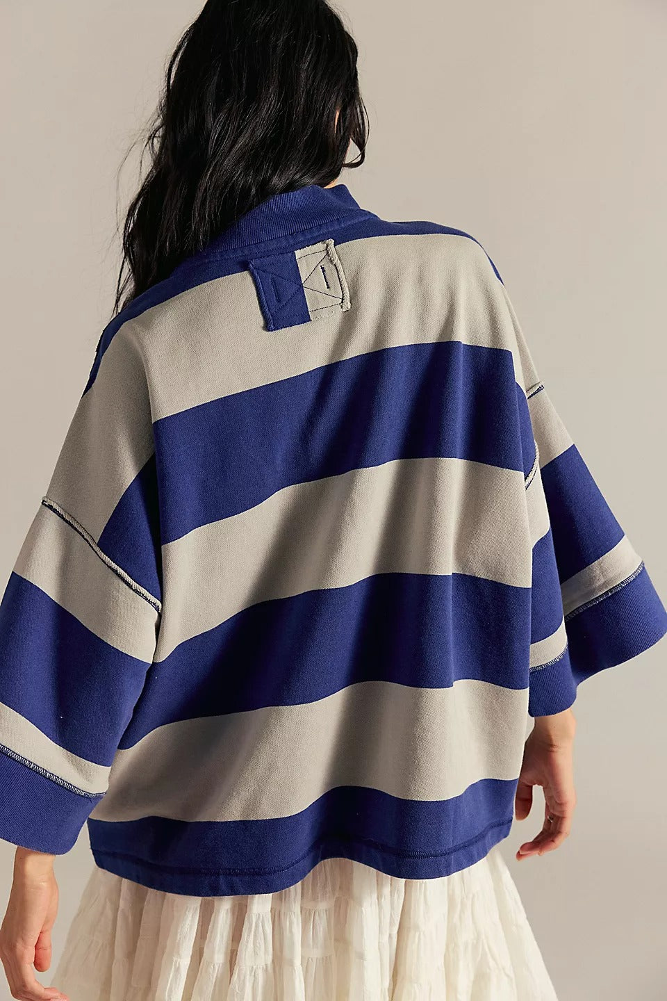 Free People We The Free Seaside Funnel Pullover Top