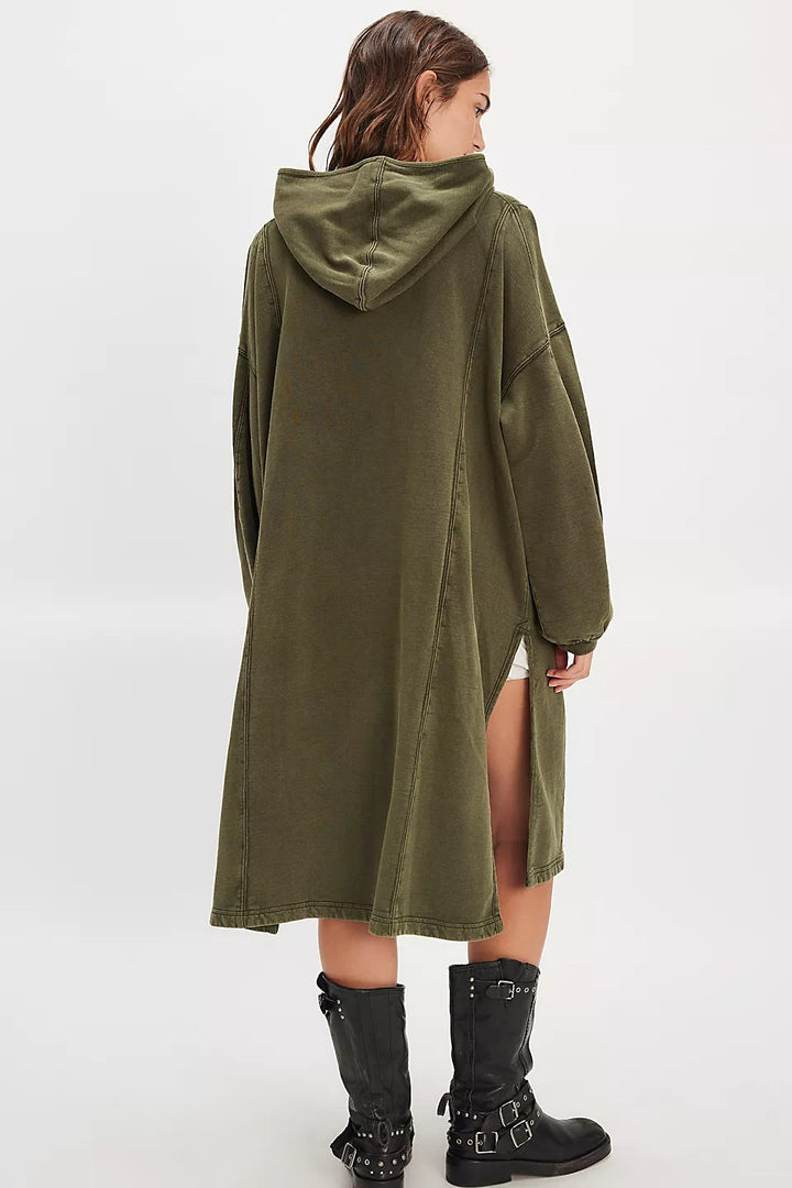 Free People We The Free Maxi Hoodie Sweatshirt Dress