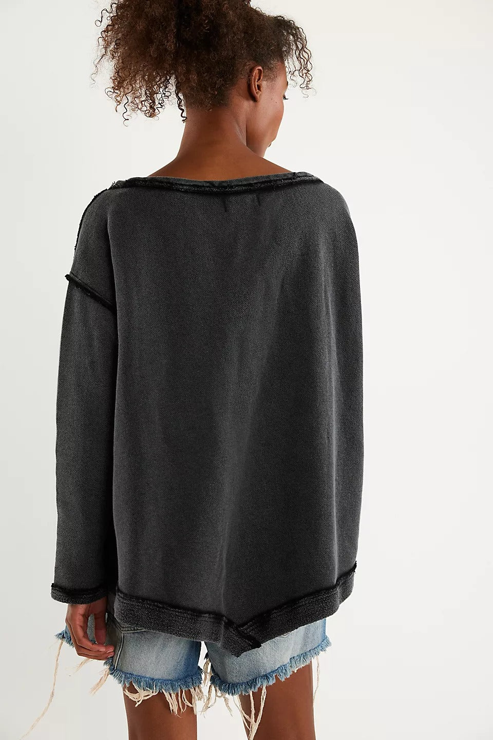 Free People Conrad Pullover Sweatshirt Top