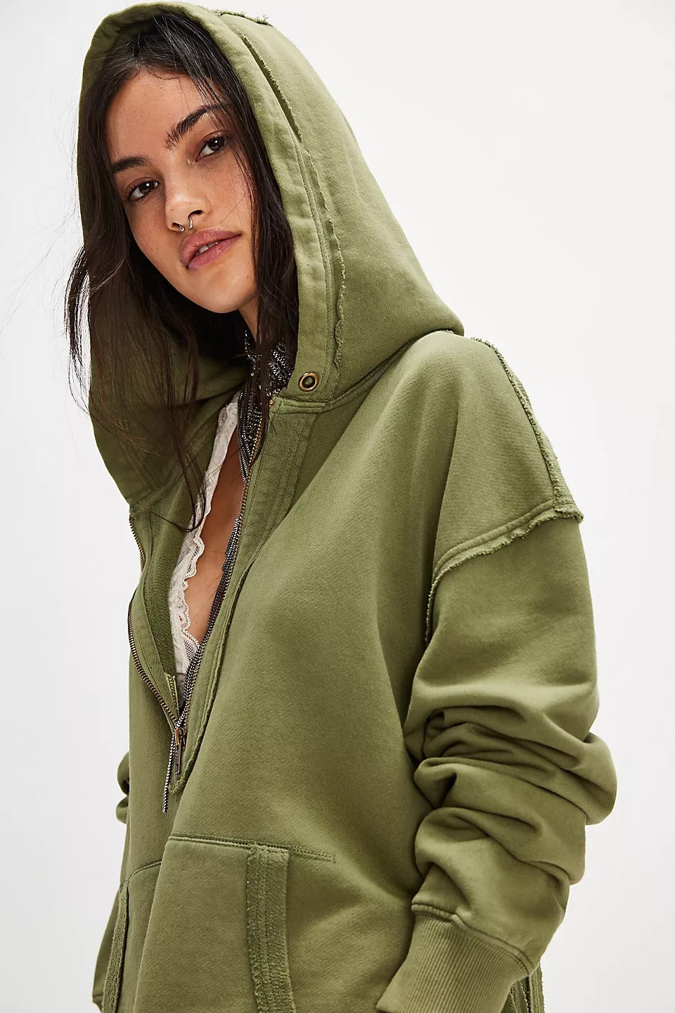 Free People North Sweatshirt Hoodie Tunic Top