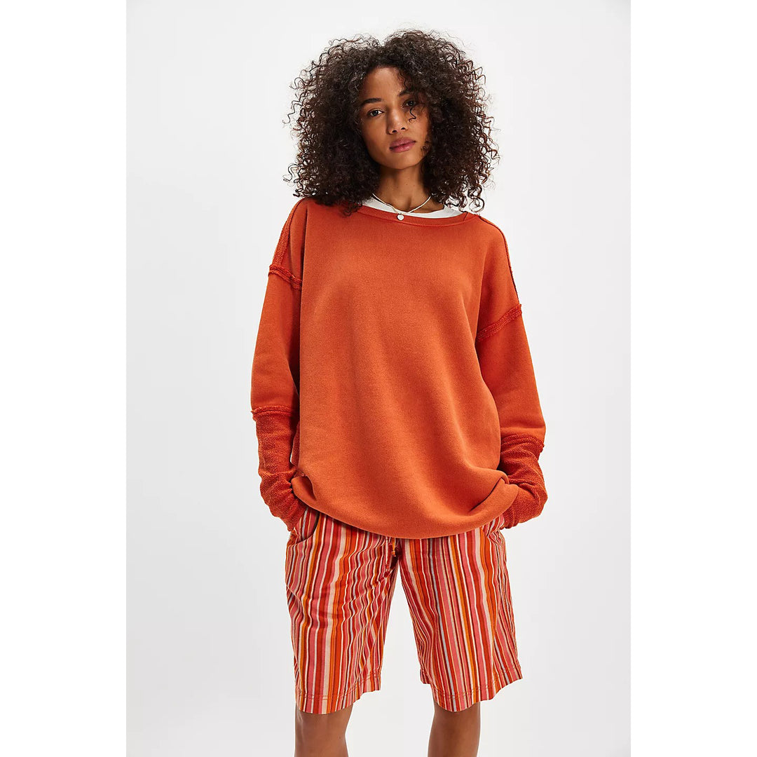 Free People Midnight Drift Pullover Sweatshirt Top