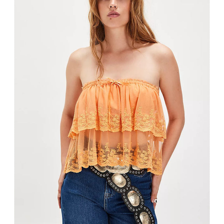 Free People Love You So Lace Tube Top