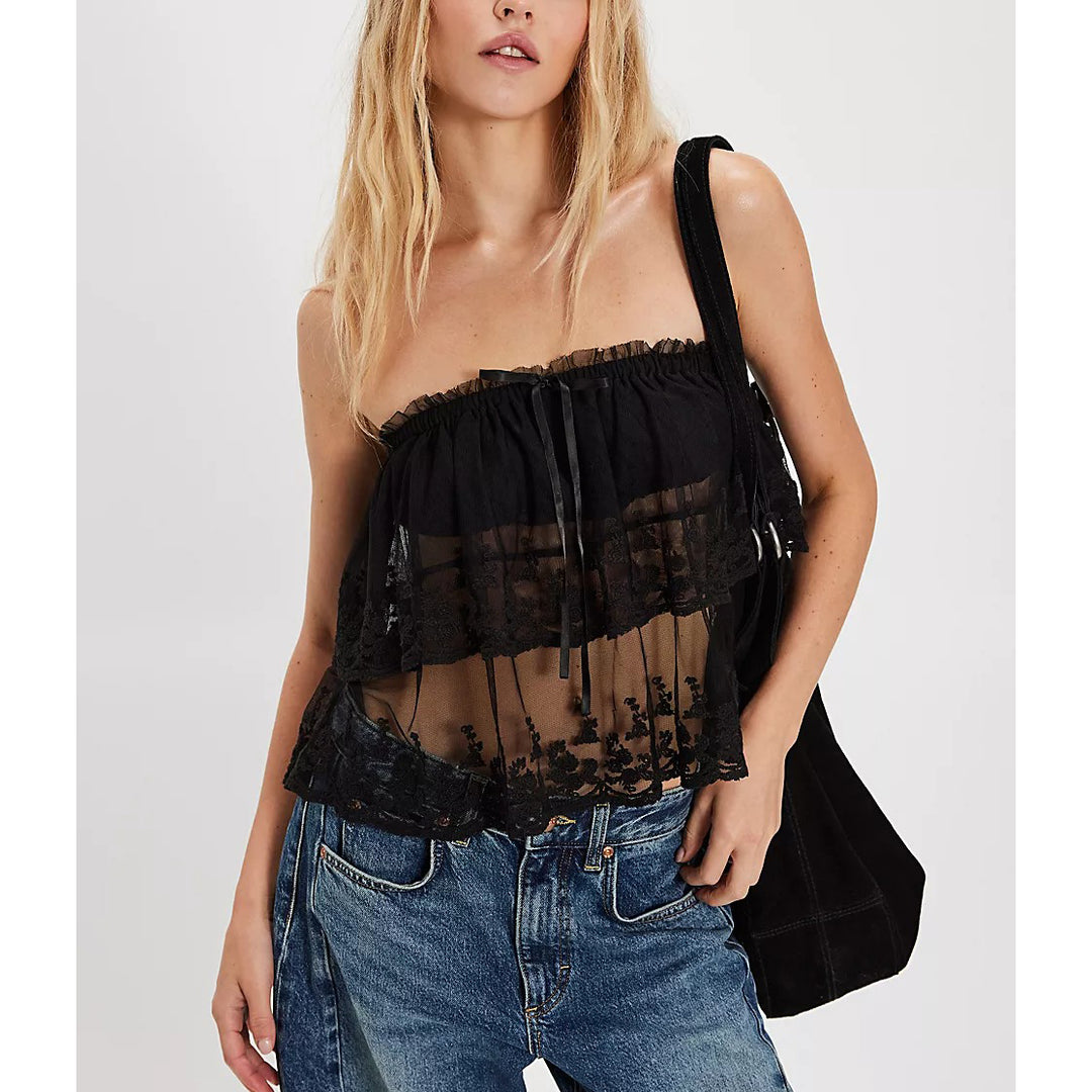 Free People Love You So Lace Tube Top