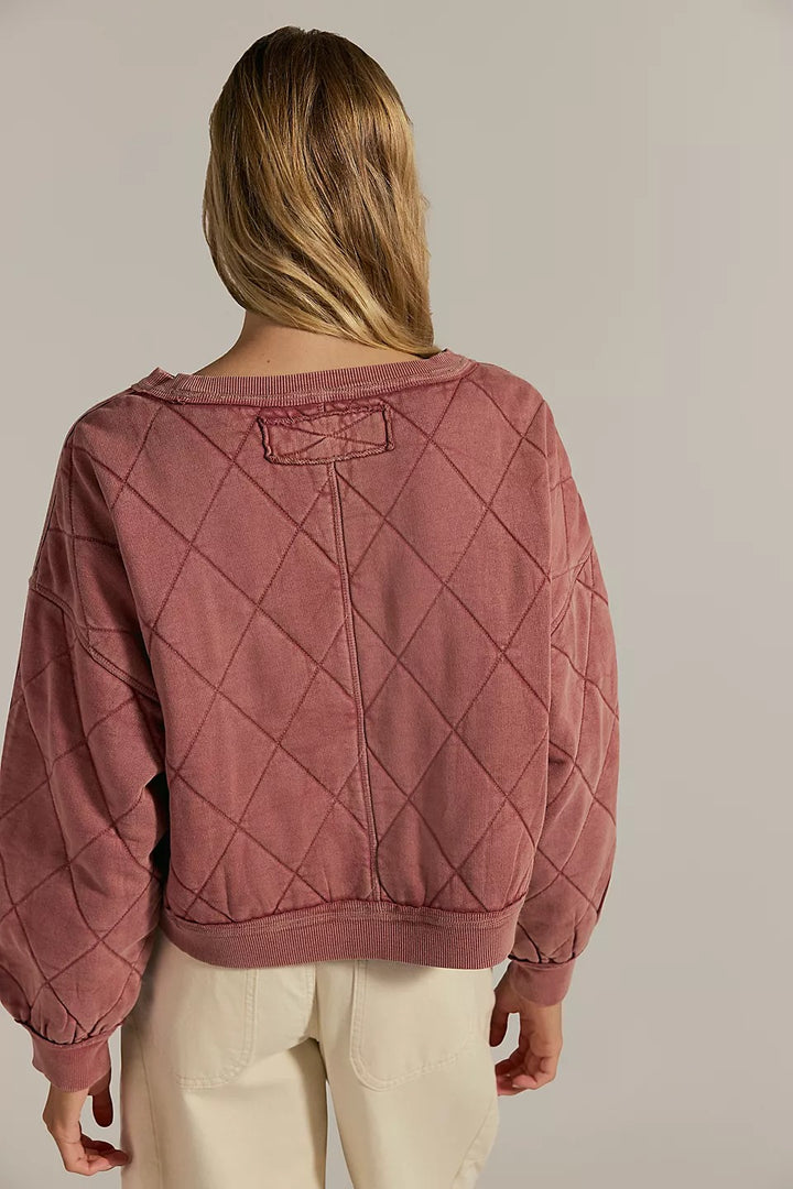 Free People We The Free Mirage Pullover Sweatshirt Top