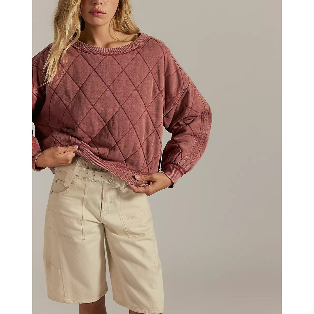 Free People We The Free Mirage Pullover Sweatshirt Top