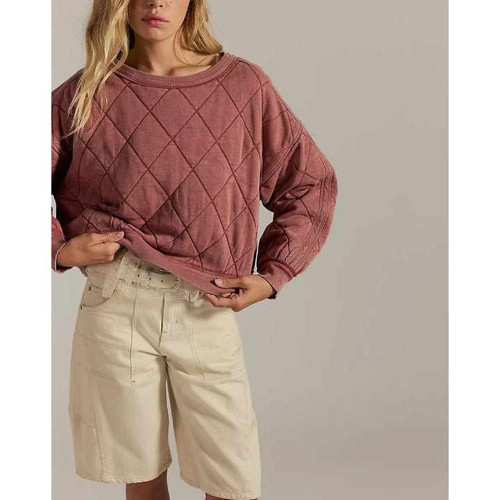 Free People We The Free Mirage Pullover Sweatshirt Top