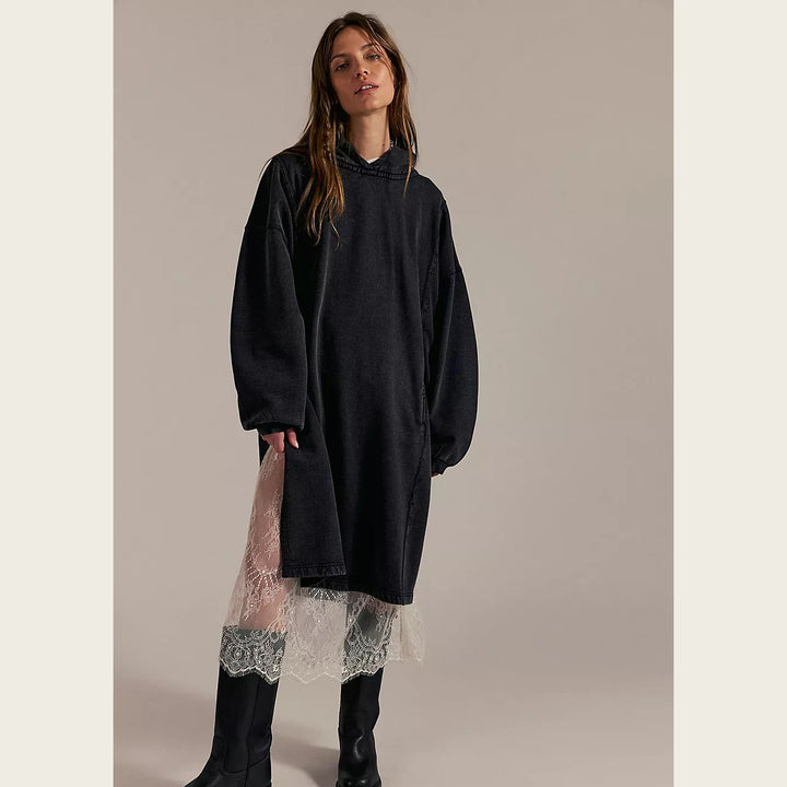Free People We The Free Maxi Hoodie Sweatshirt Dress
