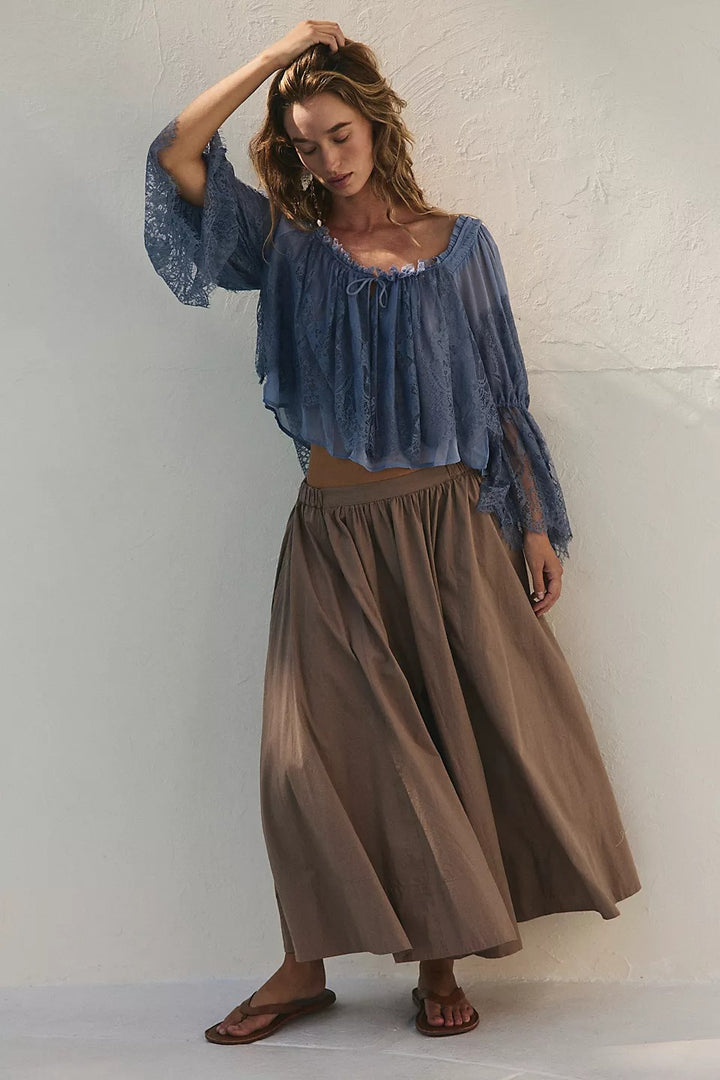 Free People Free-Est Lowen Midi Skirt