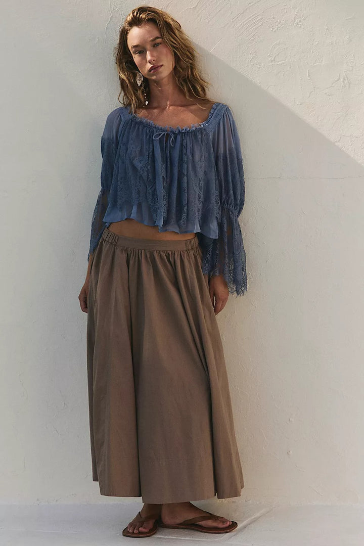 Free People Free-Est Lowen Midi Skirt