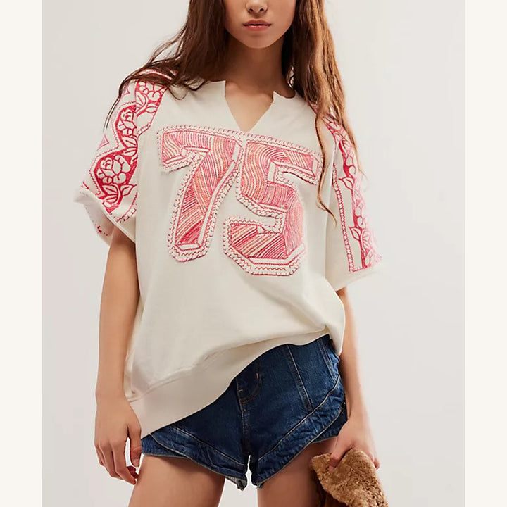 Free People Rose Sweatshirt Top