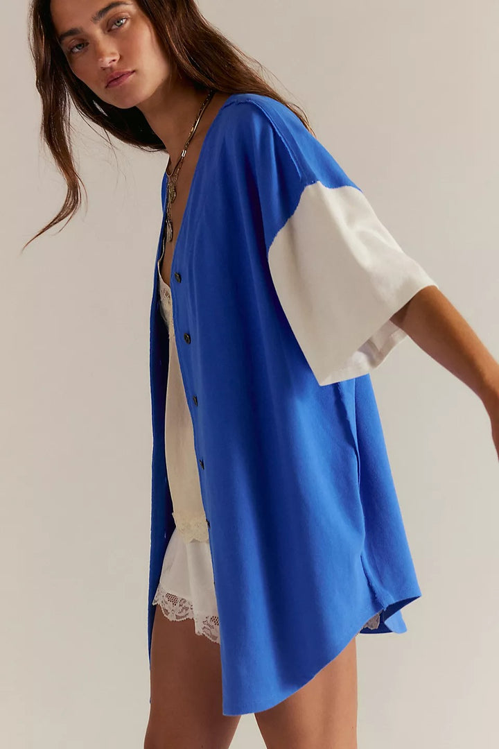 Free People We The Free Homerun Tee Shirt Top