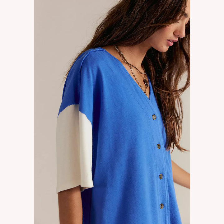 Free People We The Free Homerun Tee Shirt Top