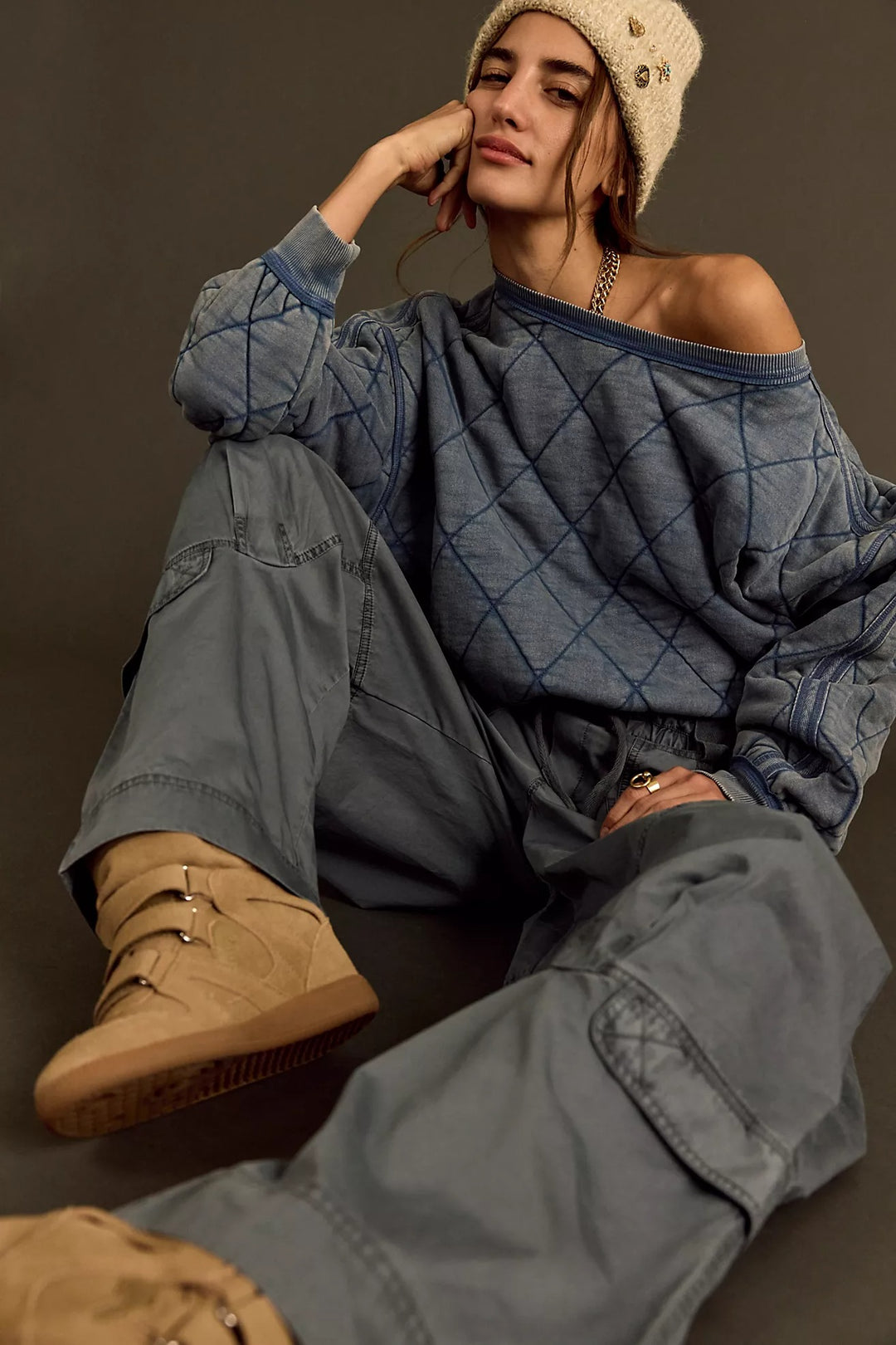 Free People We The Free Mirage Pullover Sweatshirt Top