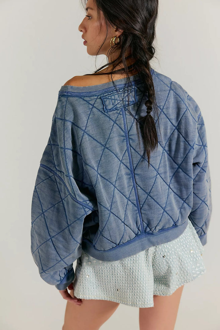 Free People We The Free Mirage Pullover Sweatshirt Top