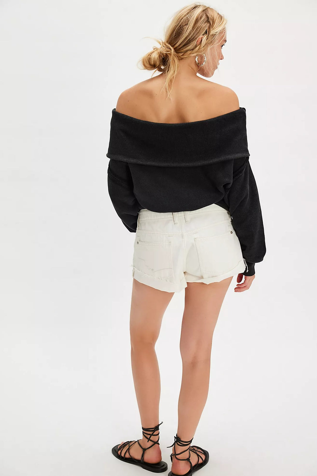 Free People Off Chill Sweatshirt Tunic Top