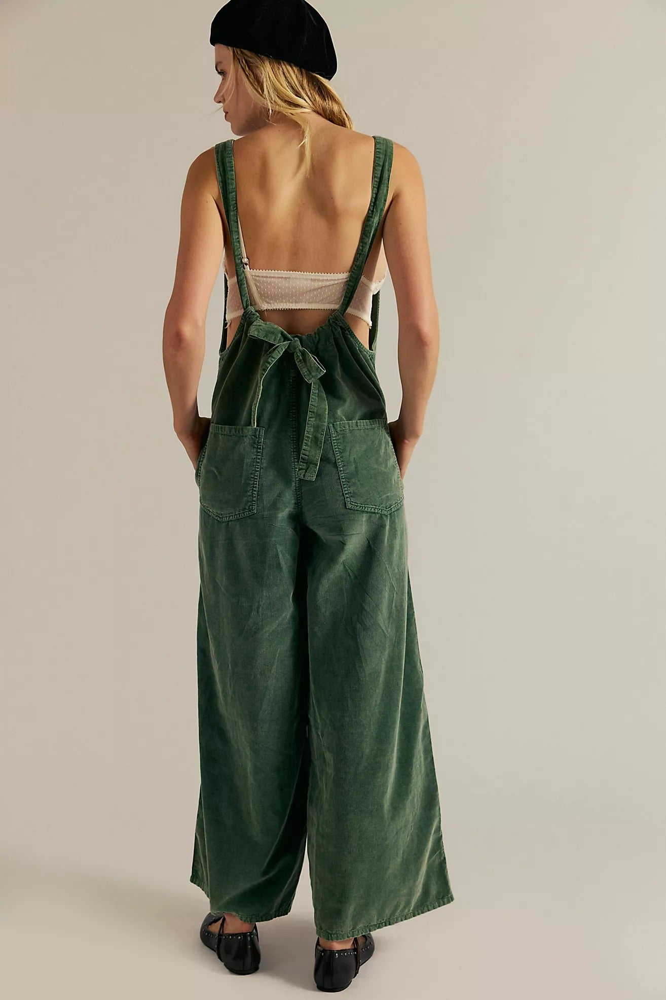 Free People We The Free Freebird Cord Jumpsuit – White Chocolate