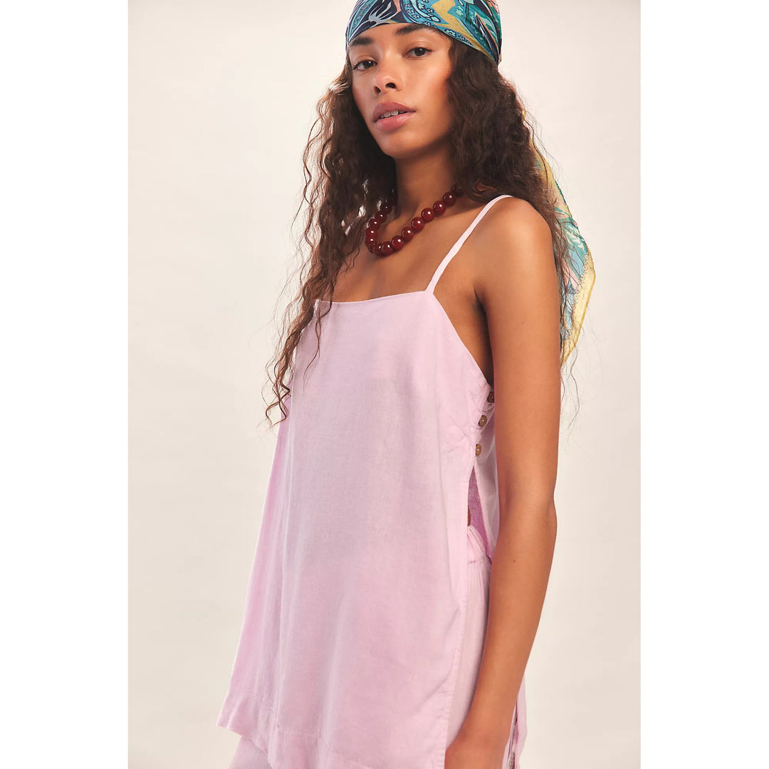 Free People Free-est Sightseer Linen Cami Tunic Top