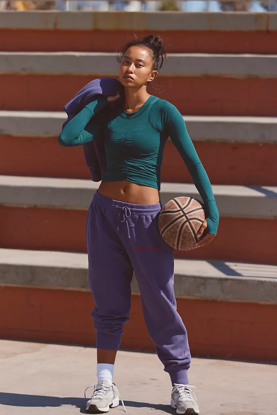 Free People FP Movement Undefeated Hoodie Top & Pants Set
