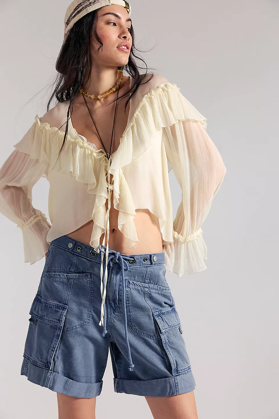 Free People Frankie Washed Shorts