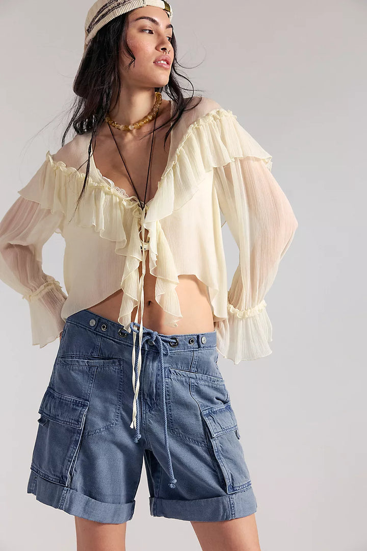 Free People Frankie Washed Shorts