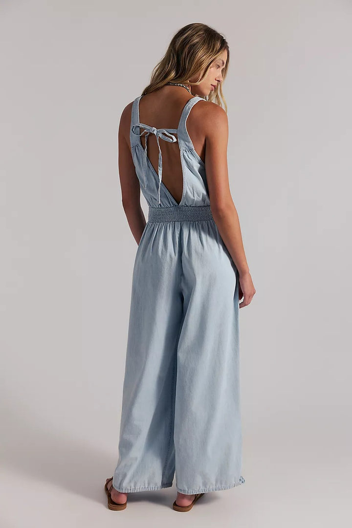 Free People We The Free Vintage Heirloom One-Piece Jumpsuit