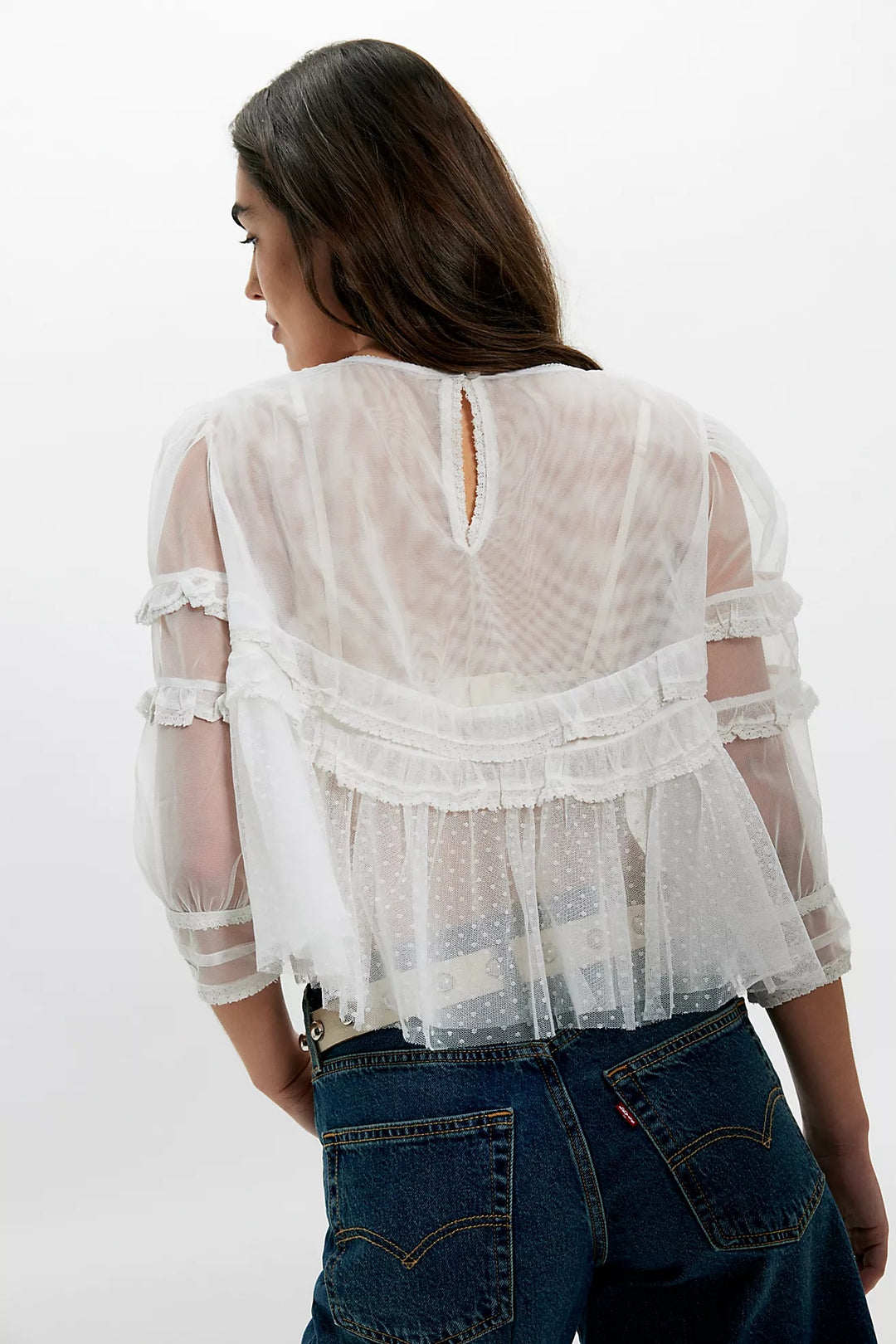 Free People Daisy Daze Blouse Top