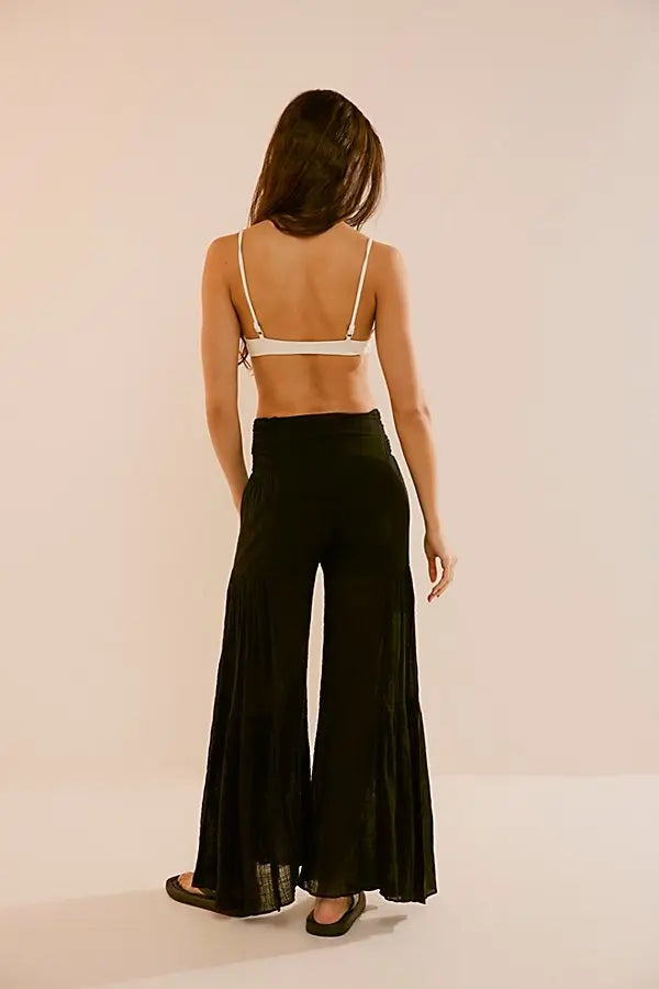 Free People FP One Good Day Wide-Leg Trousers Pants