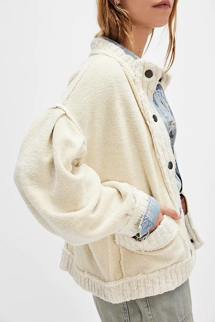 Free People We The Free Cute In This Cardi Jacket Top