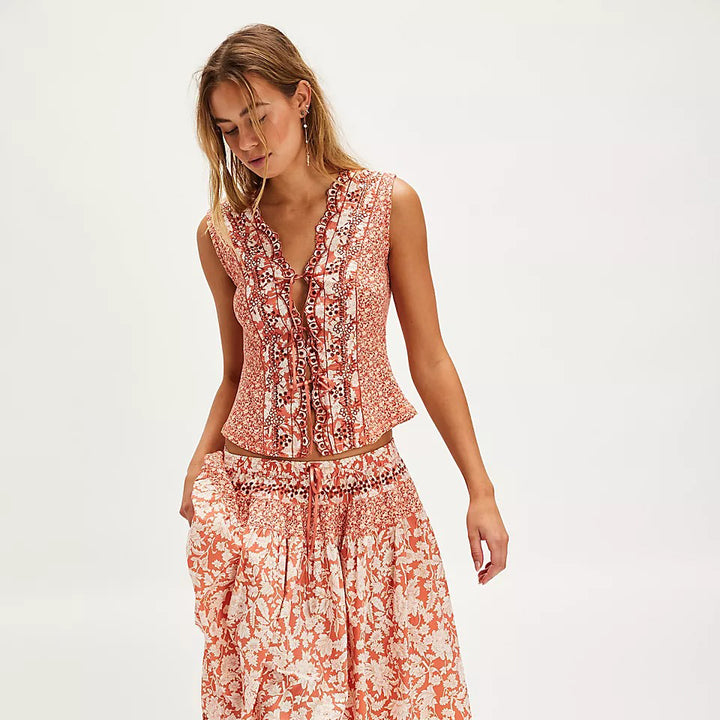 Free People Gesibelle Printed Top