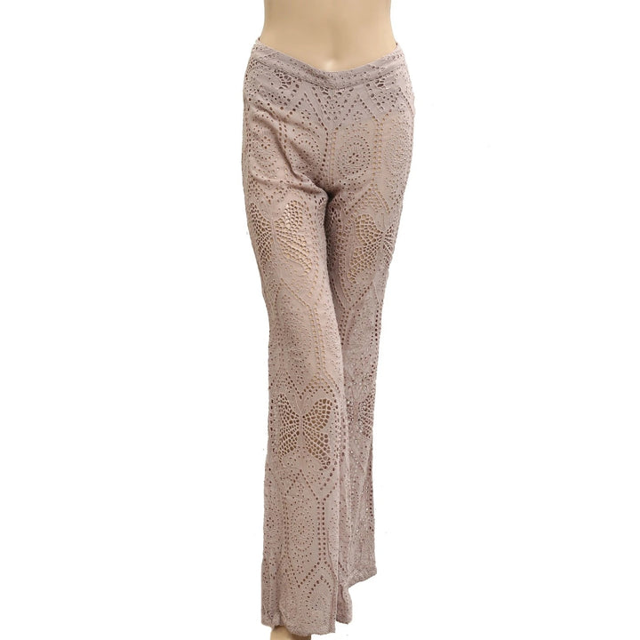 Odd Molly Anthropologie Eyelet Embroidered Pants
