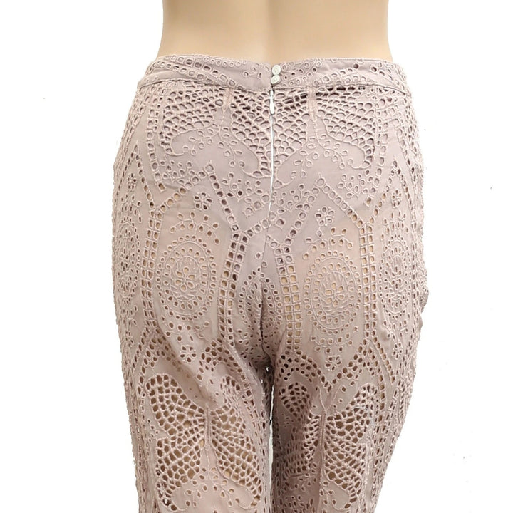 Odd Molly Anthropologie Eyelet Embroidered Pants