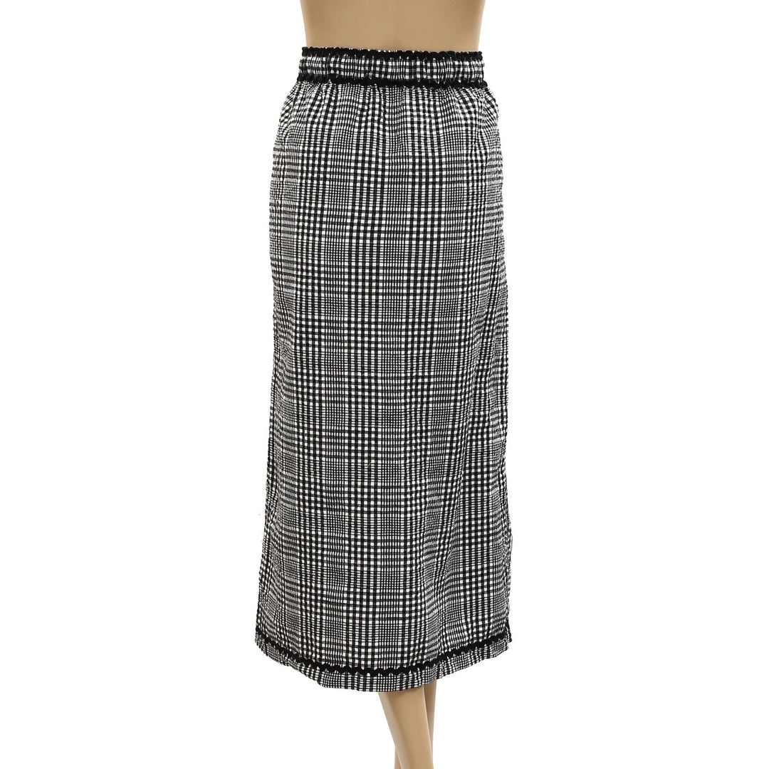 Free People Penelope Gingham Midi Skirt
