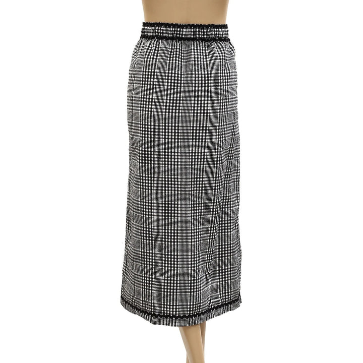 Free People Penelope Gingham Midi Skirt