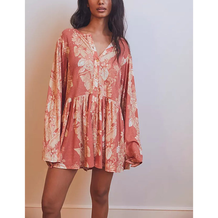 Free People Intimately Tropical Staycation Romper