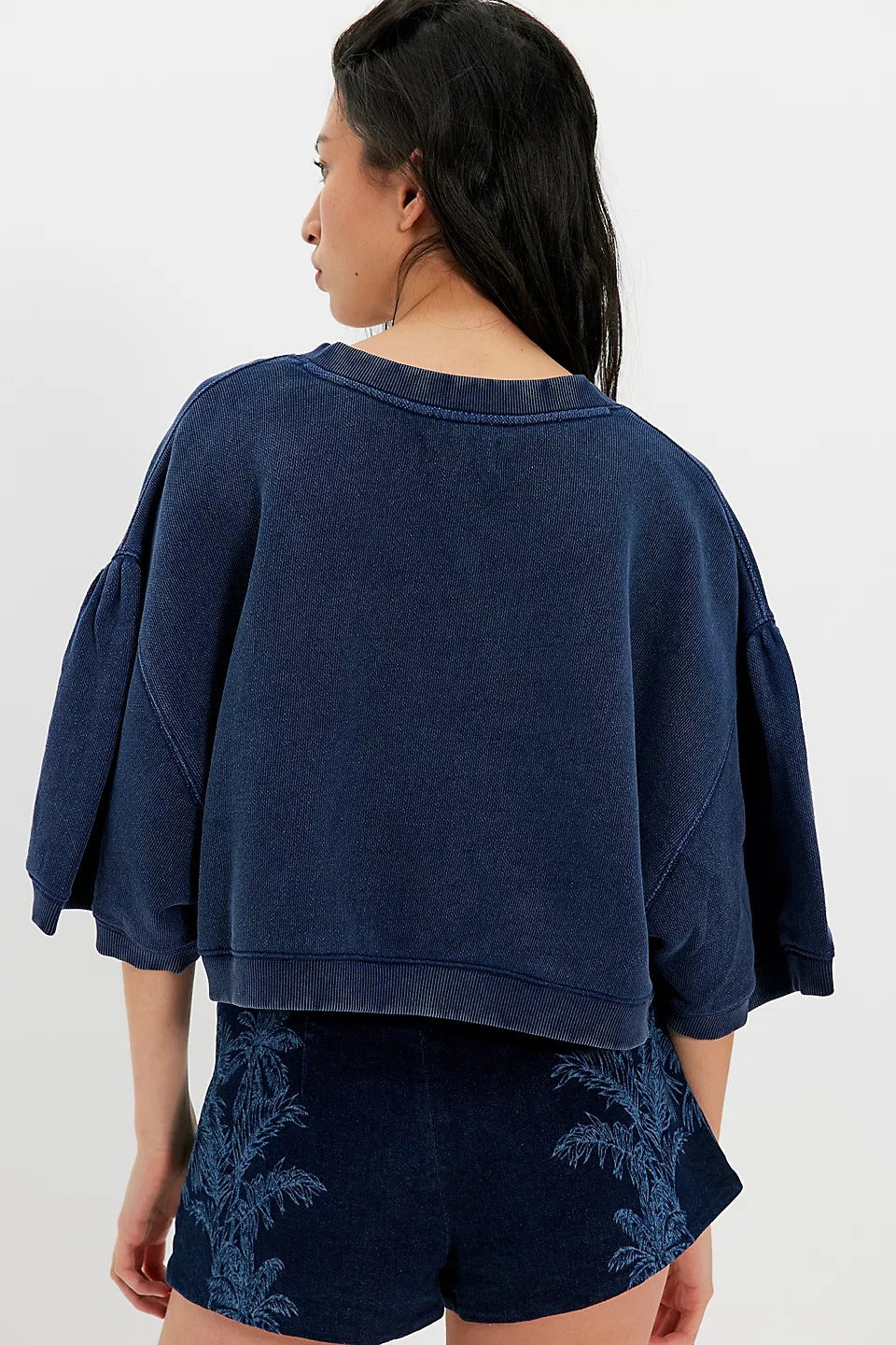 Free People Cape Me Cozy Cardi Blouse Top