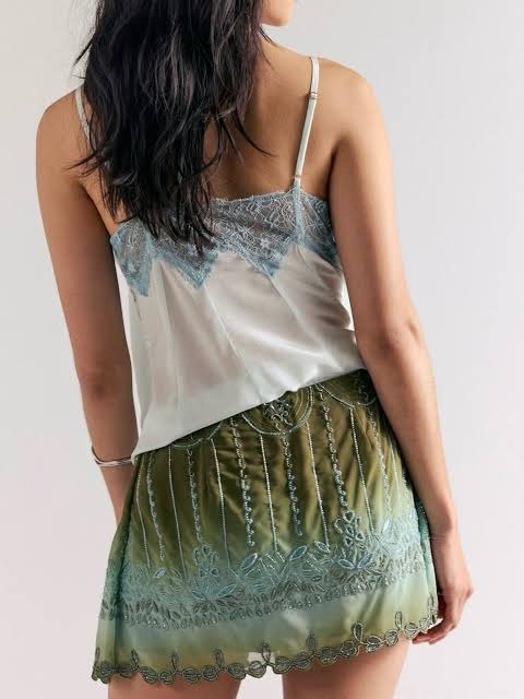 Free People Lala Beaded Skort