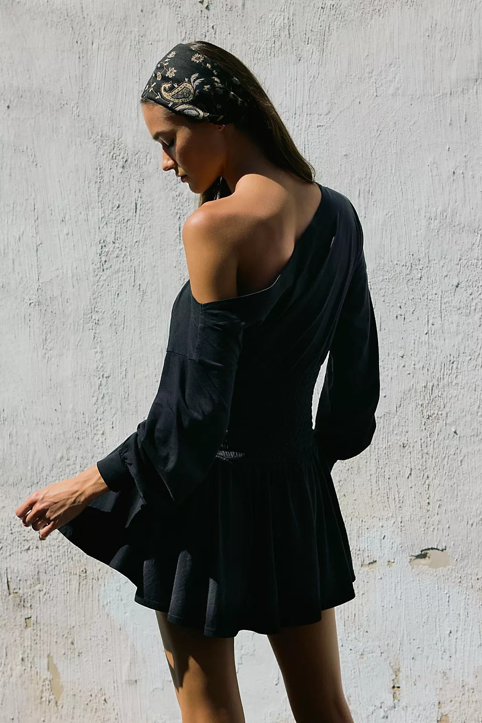 free people long sleeve black dress Free People Allister Long Sleeve Rib Midi Sweater Dress in Black
