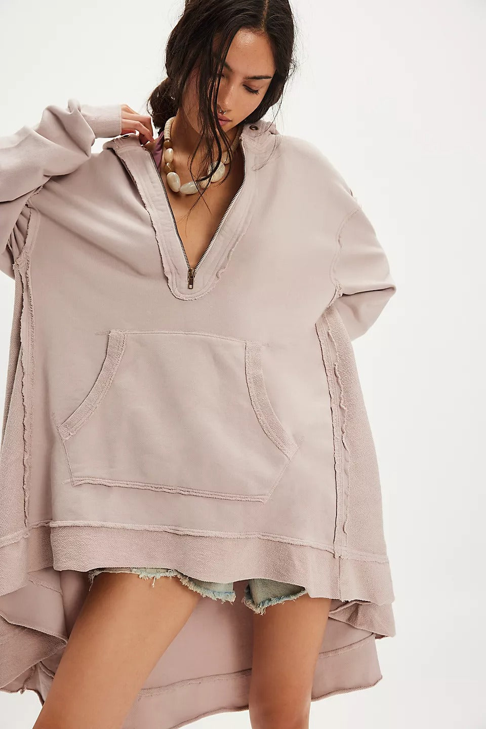Free People North Sweatshirt Hoodie Tunic Top