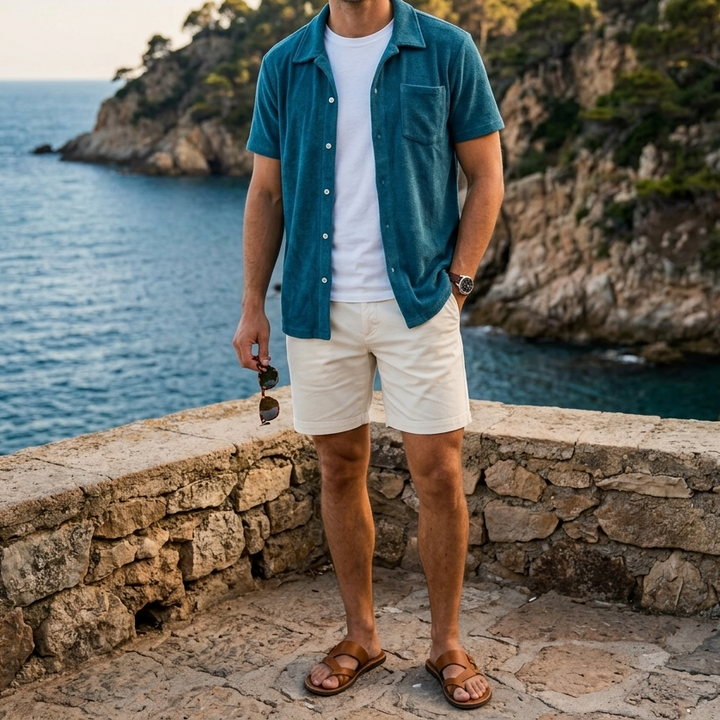Criquet Terrycloth Buttondown Men's Shirt