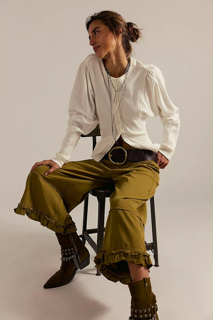 Free People We The Free Love Me Not Bloomer Jeans Pants