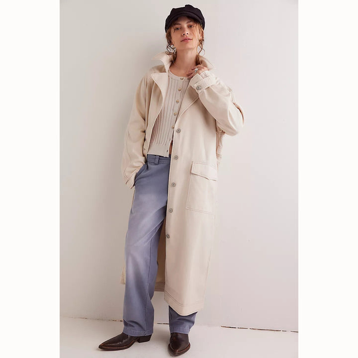 Free People We The Free Perry Military Coat Jacket Top