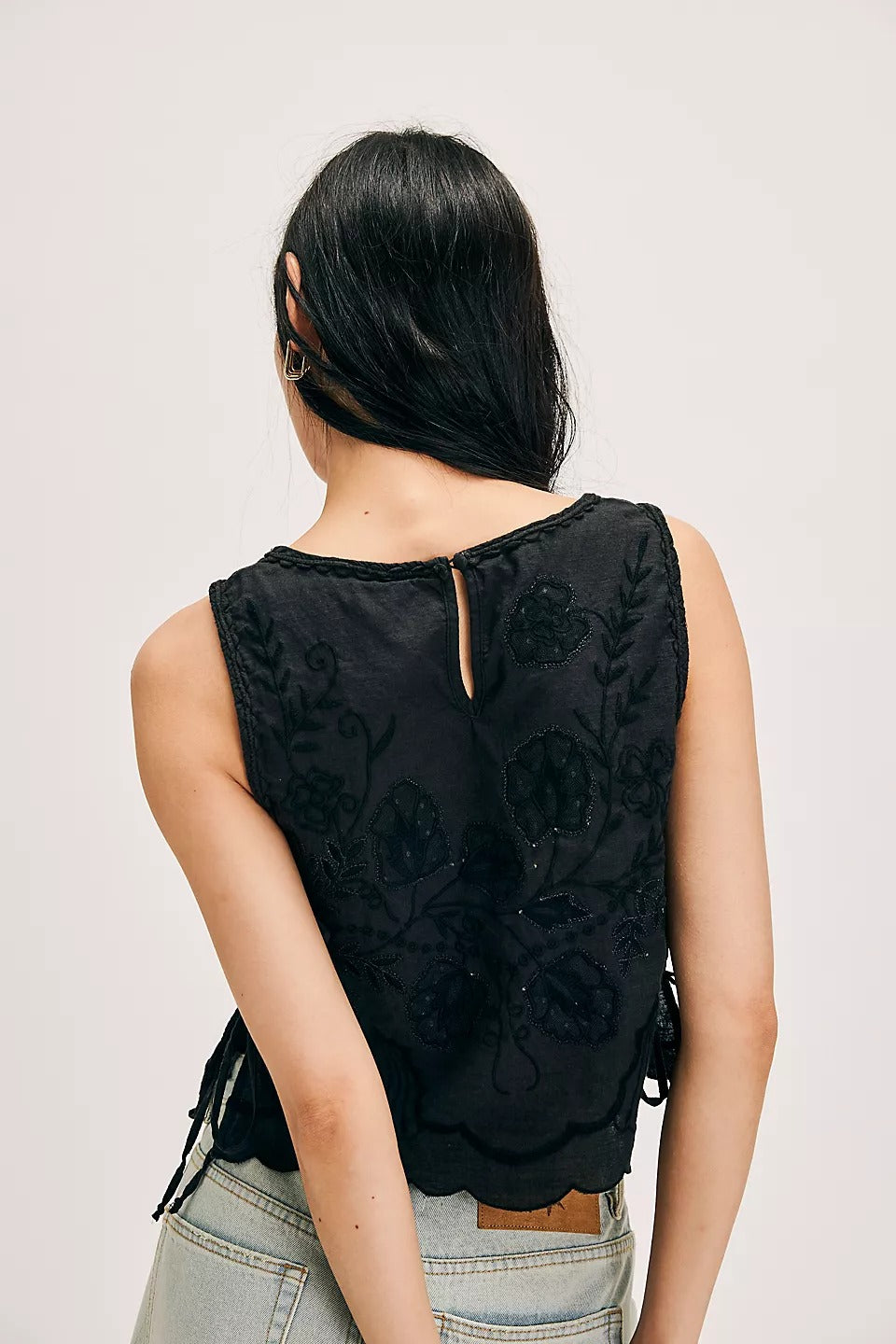 Free People Faded Gardens Tank Cropped Top