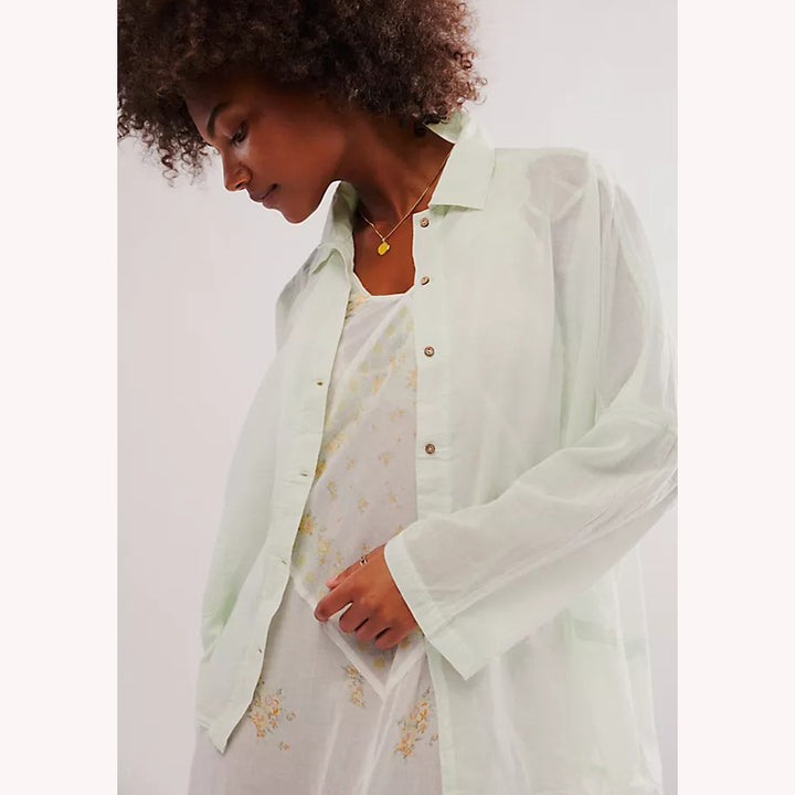 Free People Intimately Heat of The Night Lounge Shirt Top