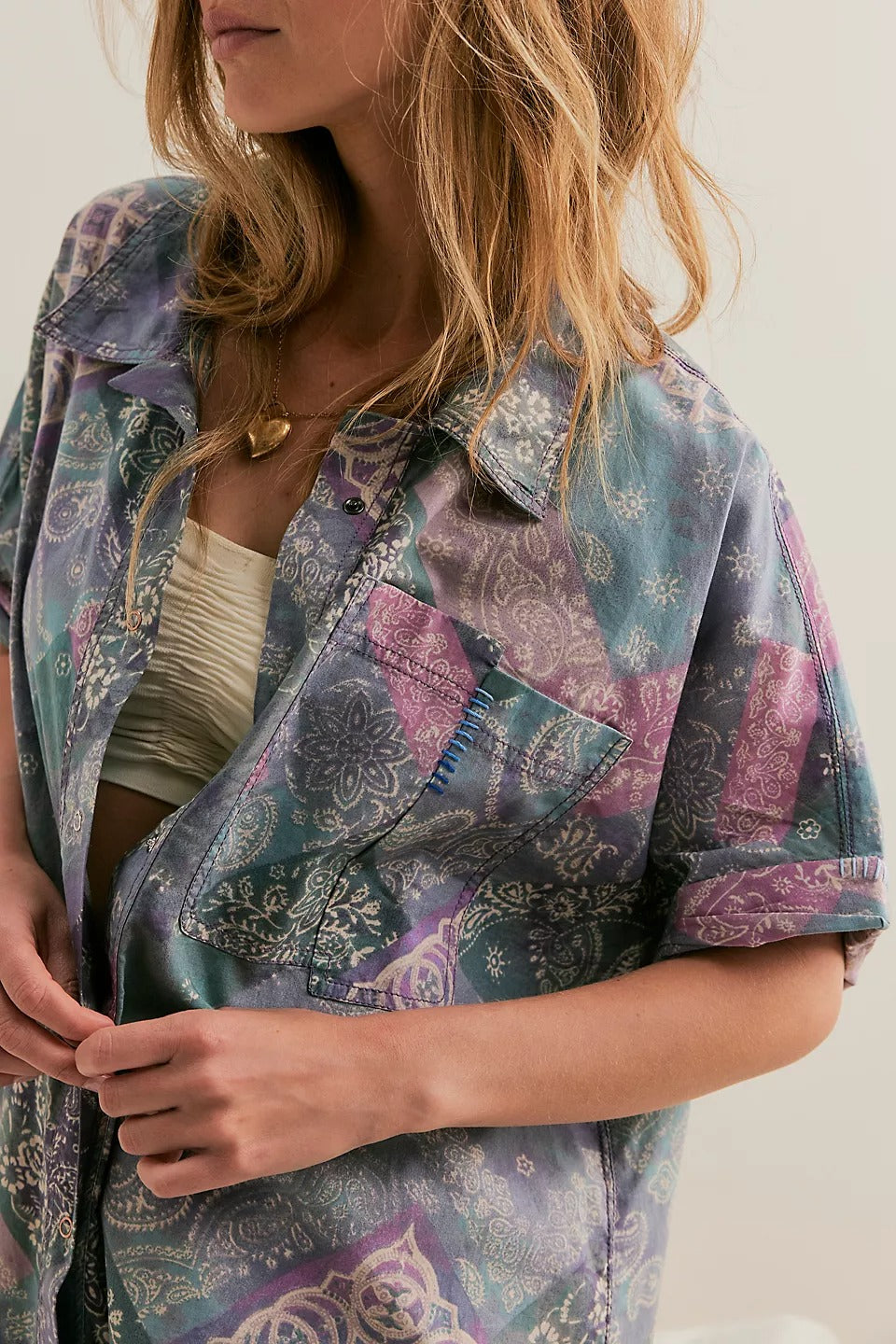 Free People Intimately Bedside Babe Sleep Shirt Tunic Top