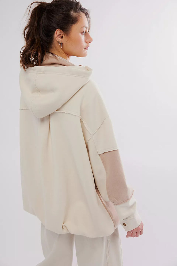 Free People Radio Cardi Hoodie Jacket Top