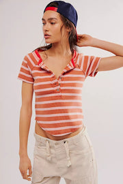 Free People We The Free Petal Pusher Tee Blouse Top