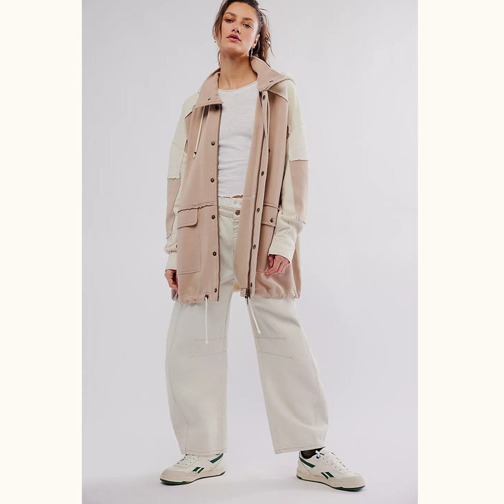 Free People Radio Cardi Hoodie Jacket Top