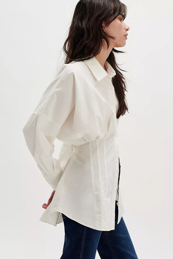 Free People Carlie Shirt Tunic Top